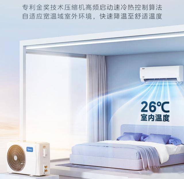 15匹新一级能效空调为家省钱享舒适龙8游戏进入节能先锋美的酷省电大(图1)